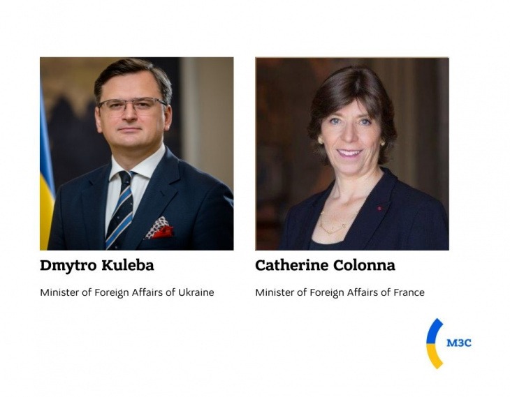 ministry of foreign affairs of ukraine - dmytro kuleba had a telephone call with minister of foreign affairs of france catherine colonna ministry of foreign affairs of ukraine - dmytro kuleba had a telephone call with minister of foreign affairs of france catherine colonna
